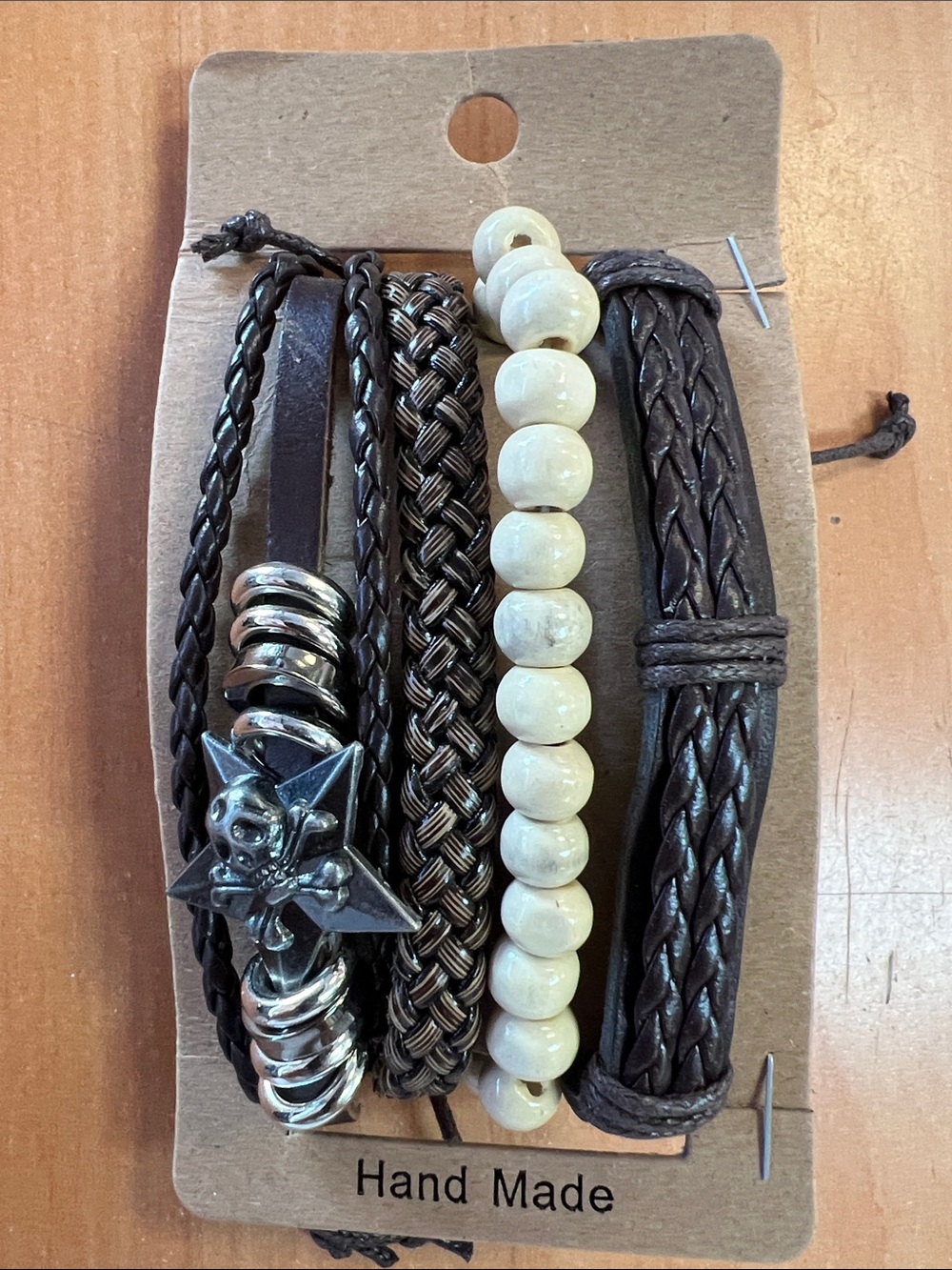 Handmade Black & White Bracelet Set NWT